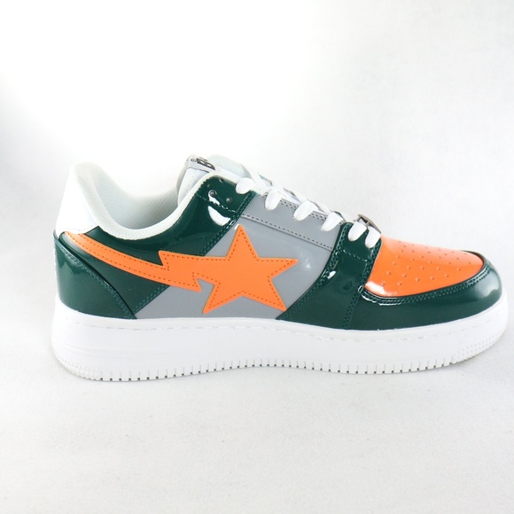SOLD!!! BATHING APE Bapesta Green Orange Grey 2017 - Picture 3 of 8